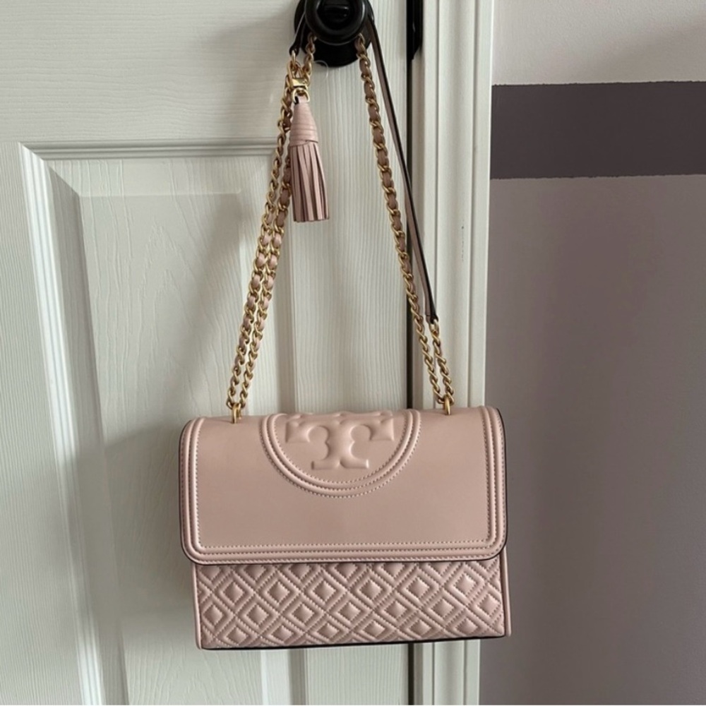 Tory Burch Blush Pink Fleming Shoulder Bag